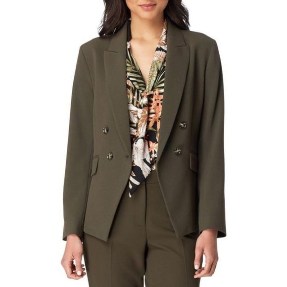 Tahari ASL Double Breasted Lapel‎ Blazer Jacket - Picture 4 of 7